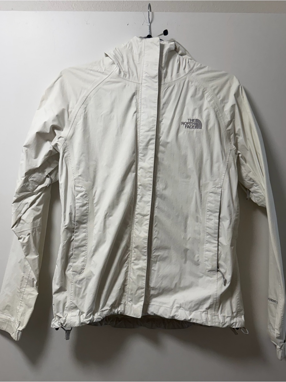 The North Face Women's Off-White Hooded Shell Jacket